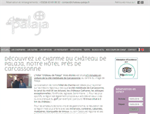 Tablet Screenshot of chateau-palaja.fr